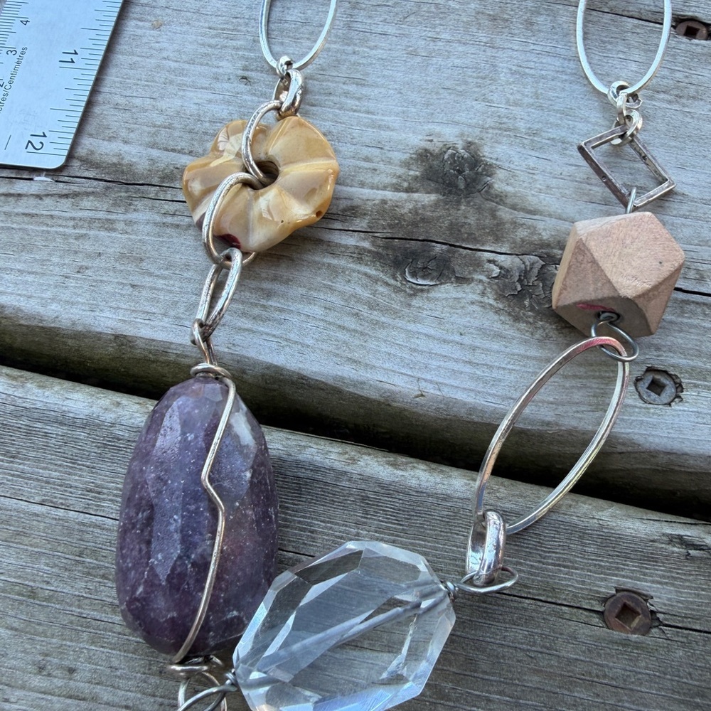 Long Necklace with stones